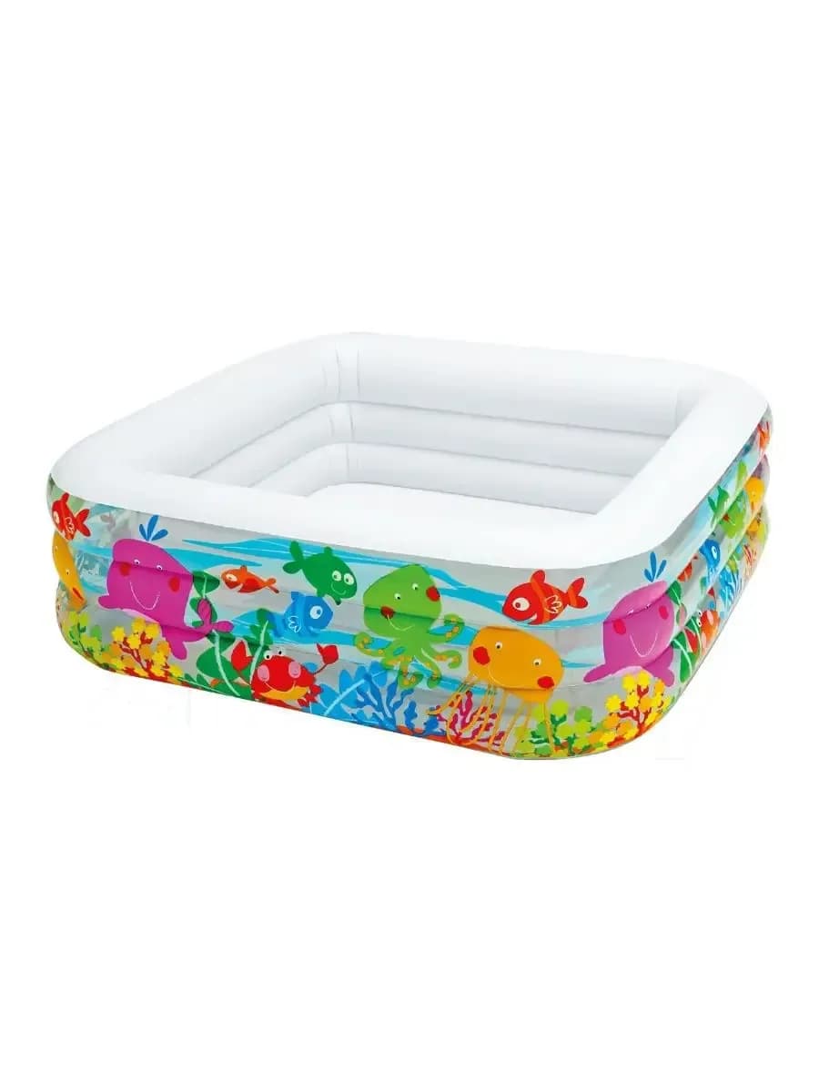 Надувной детский бассейн Intex, 159×159×50 см, 340 л
