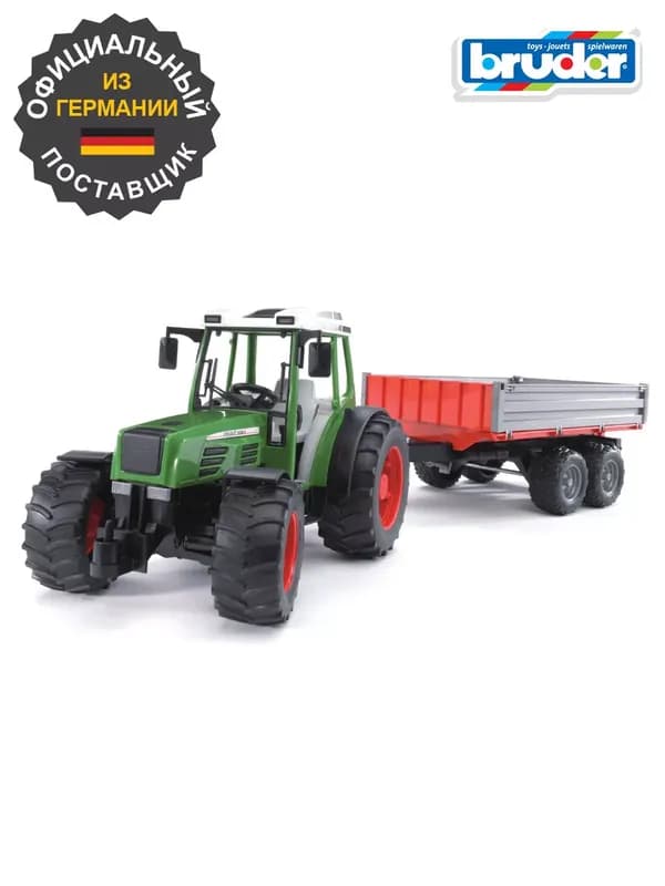 Bruder Трактор Fendt 209 S с прицепом, 1:16