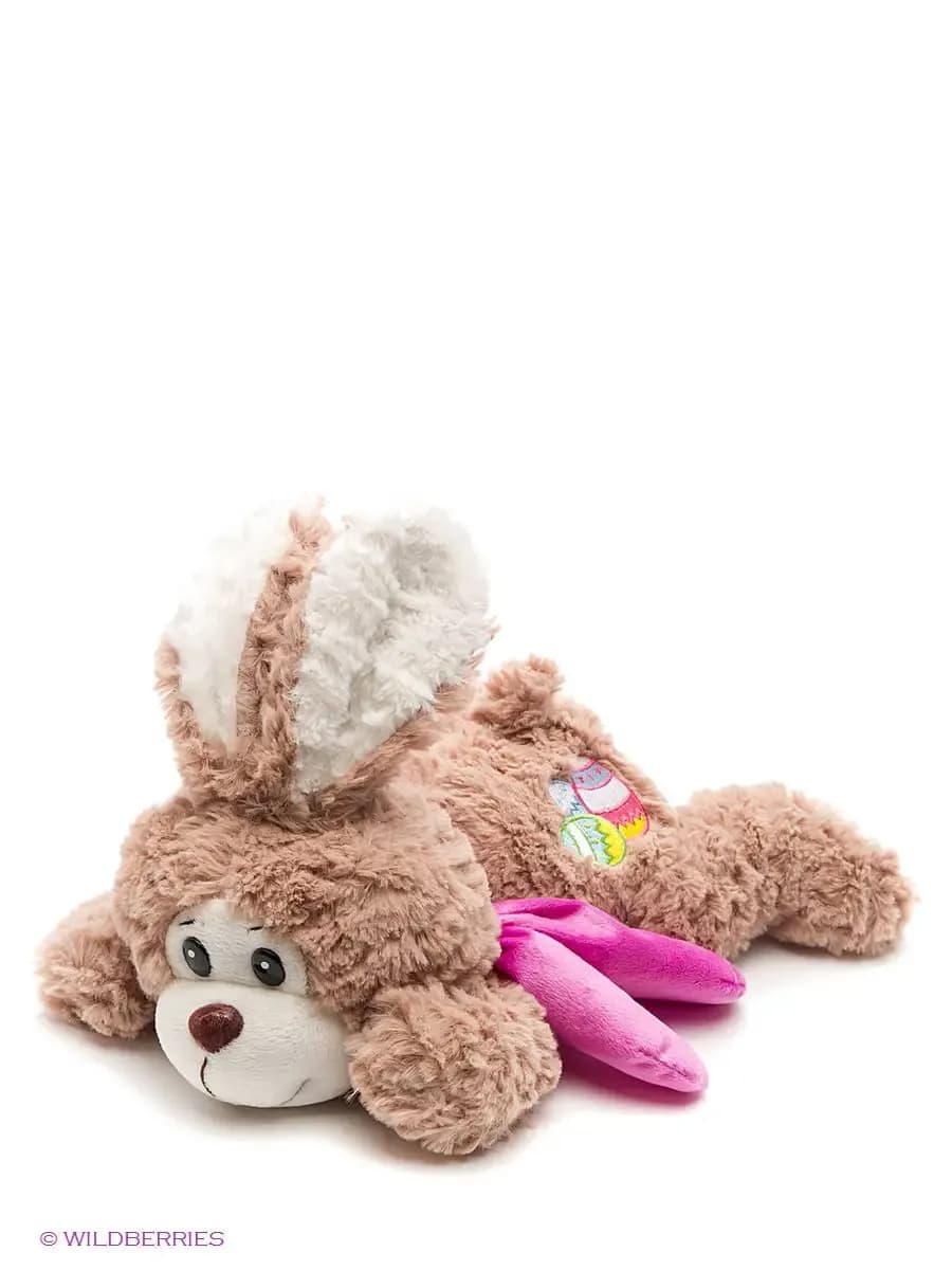 Мягкая игрушка Заяц Пушистик, 31 см — MAXITOYS