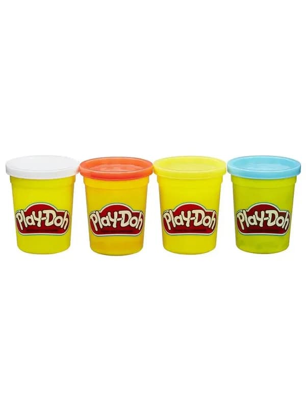 Play-Doh Набор пластилина, 4 баночки базовые цвета